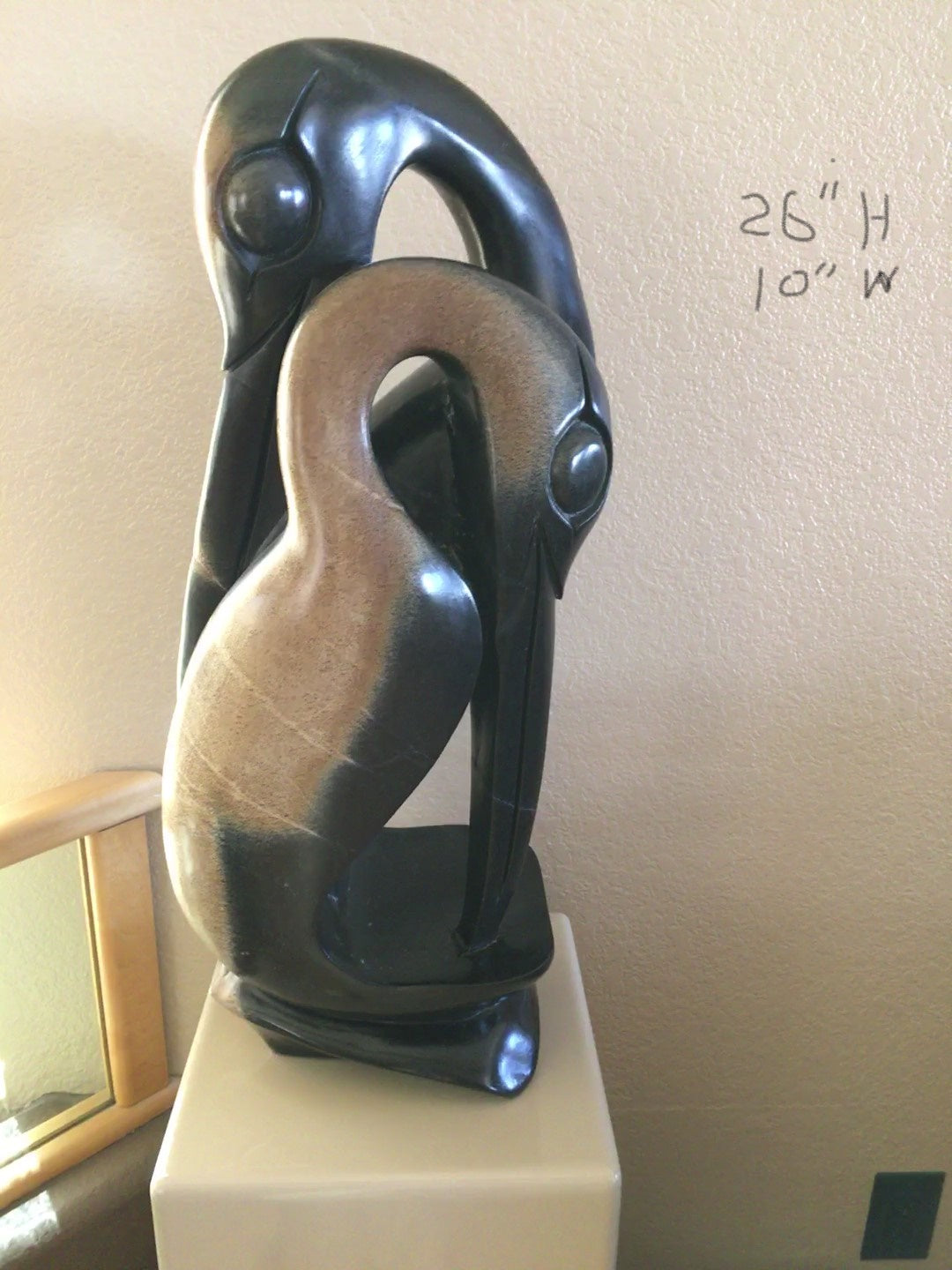 Nesting Birds Carved from Natural Stone