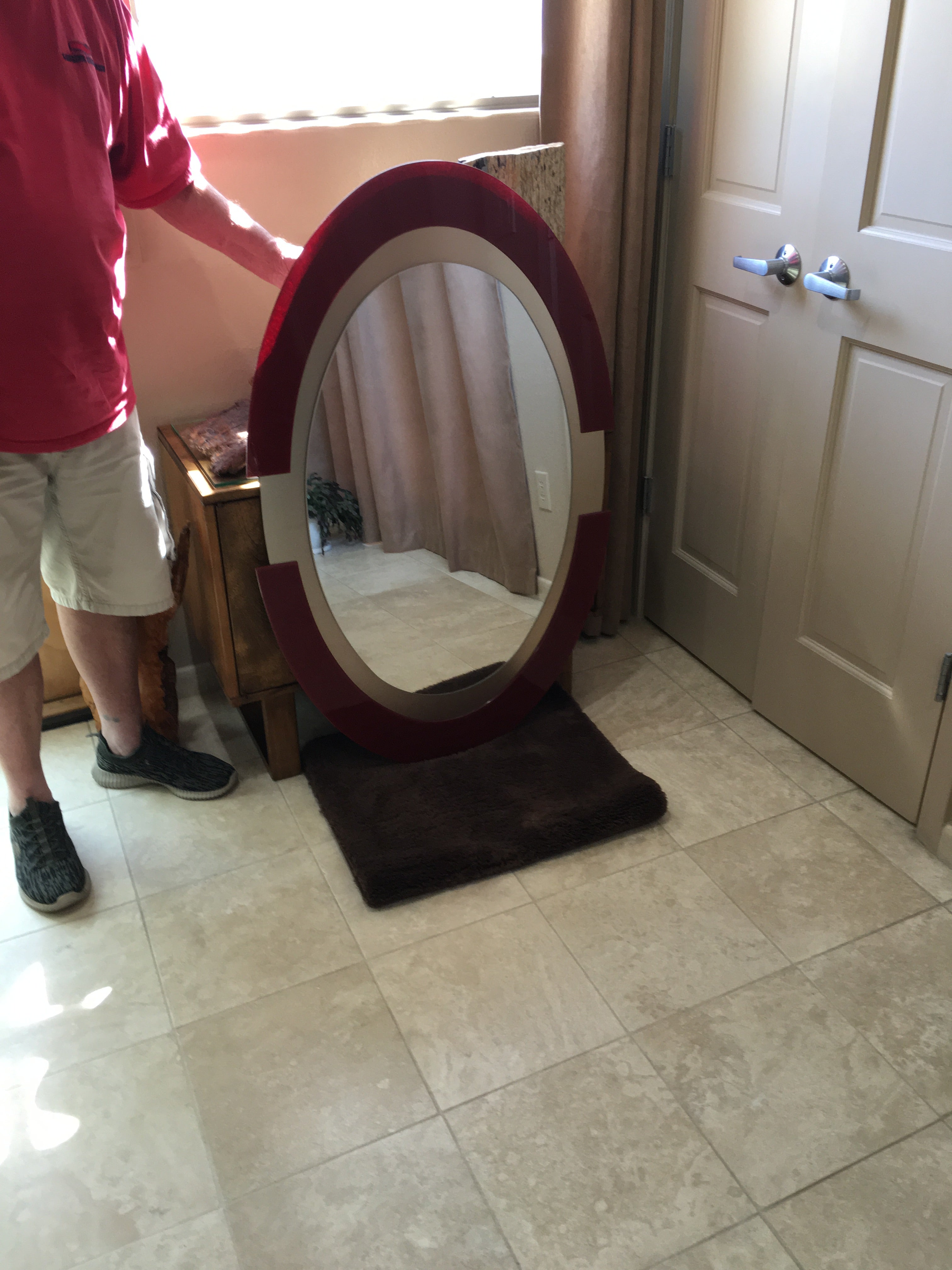 Mirrow Decorative Plastic on wood